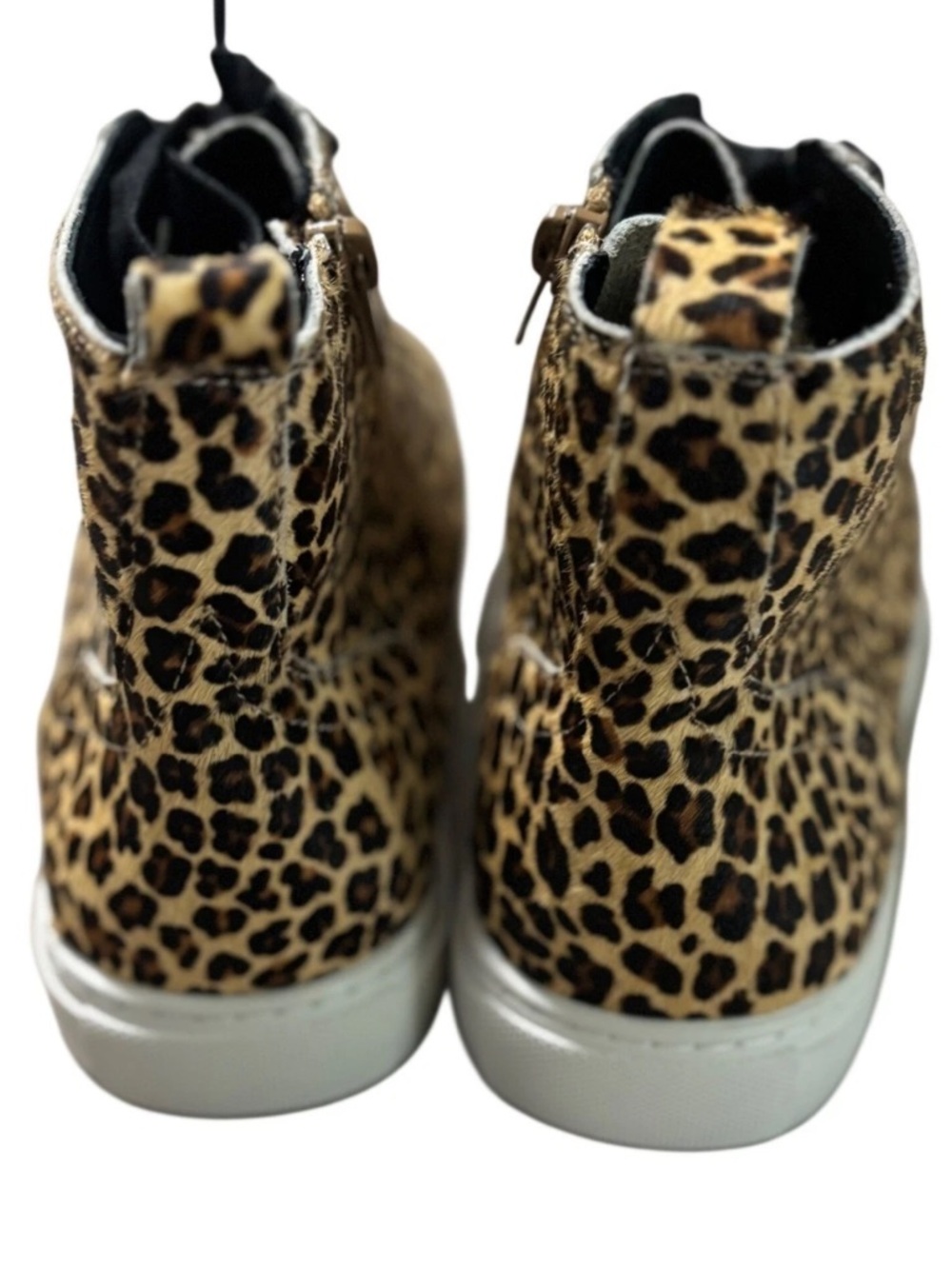 Matisse Entice leopard print calf hair high-top sneakers Size 8M - Picture 5 of 6
